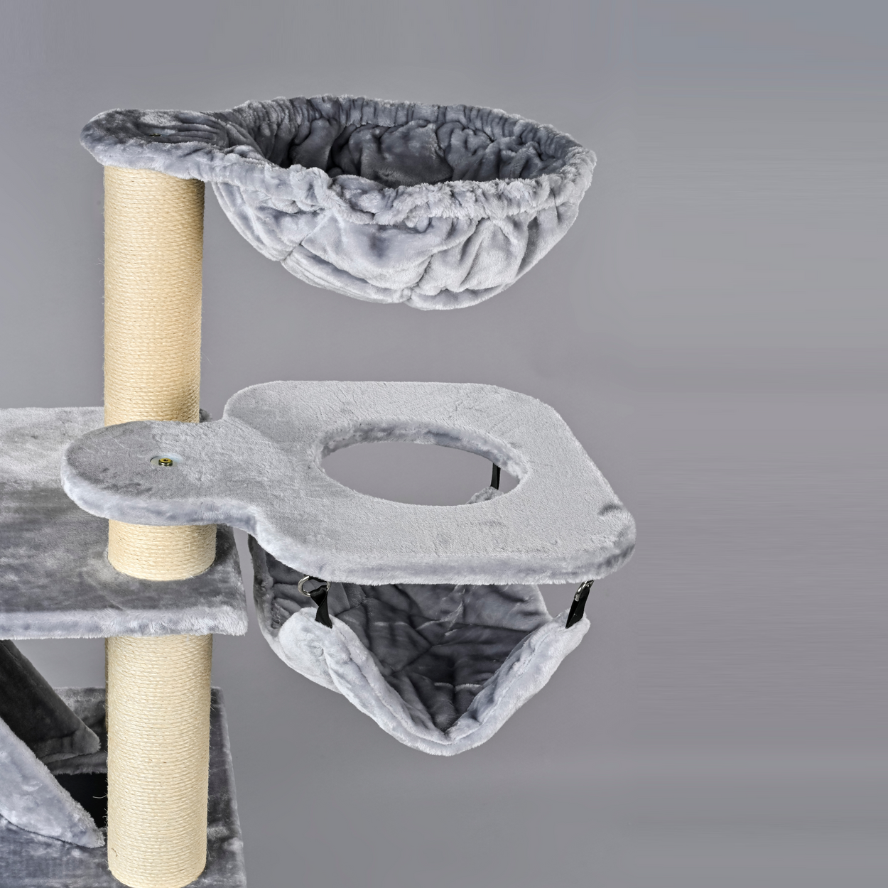 Krabpaal Cat Penthouse Crown (Lichtgrijs)