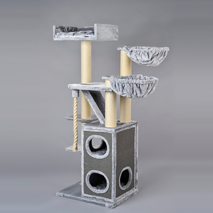 Krabpaal Cat Penthouse Plus (Lichtgrijs)