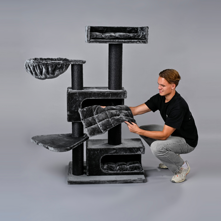 Krabpaal Norwegian Cat Retreat Blackline (Donkergrijs)