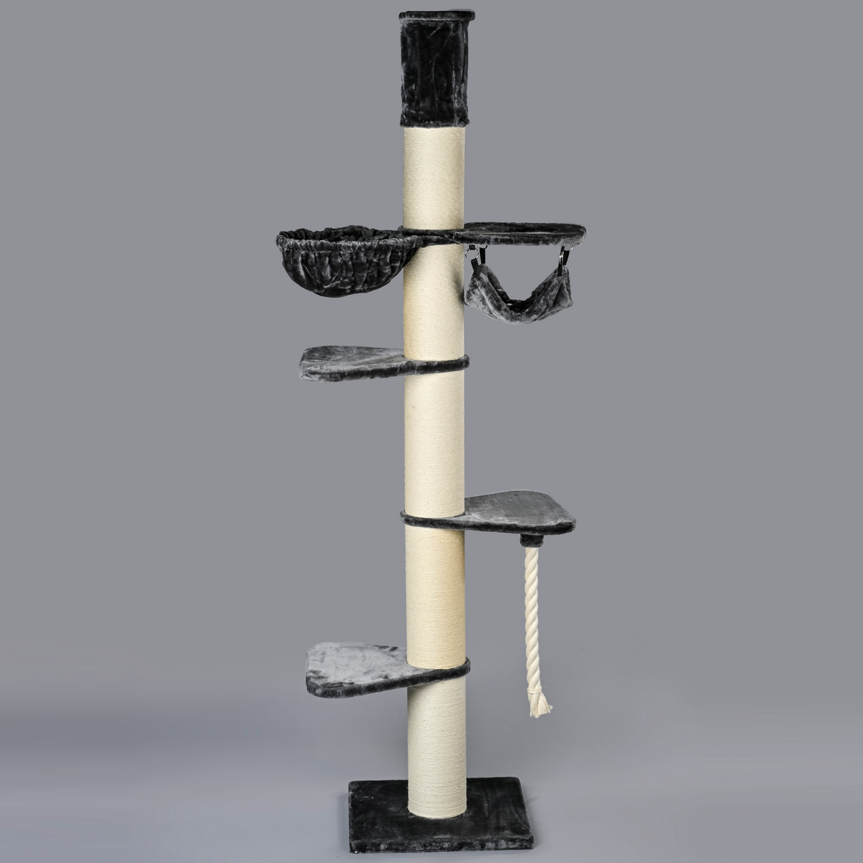 Krabpaal Maine Coon Tower Crown (Donkergrijs)