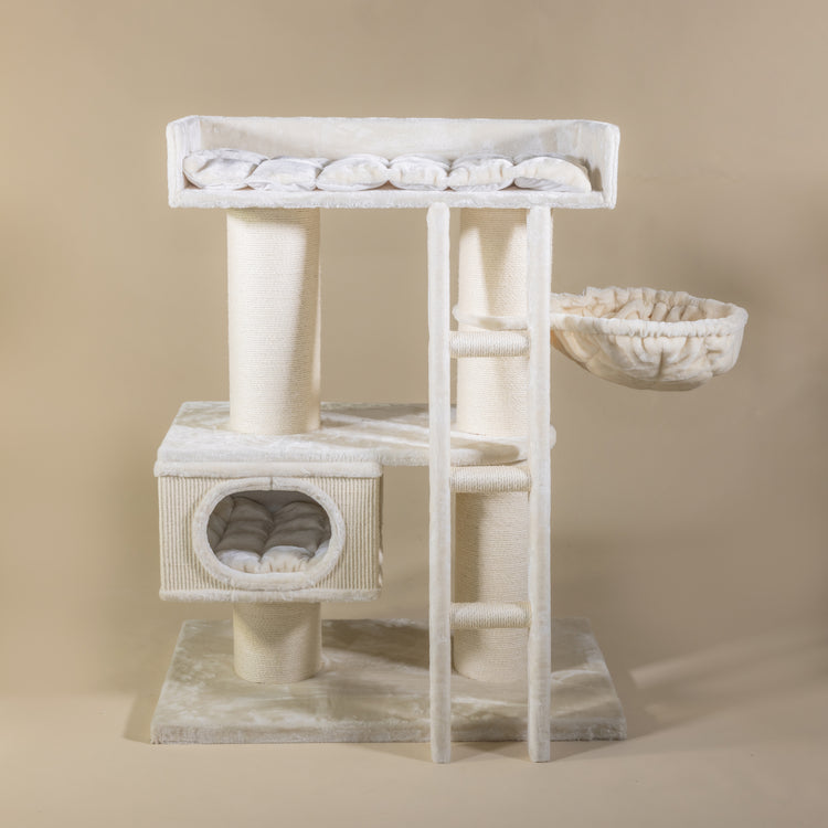 Krabpaal Siberian Cat Castle (Beige)