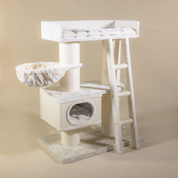 Krabpaal Siberian Cat Castle (Beige)