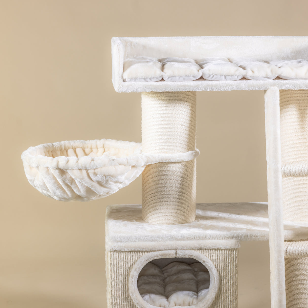 Cat Tree Siberian Cat Castle (Cream) - Main Image