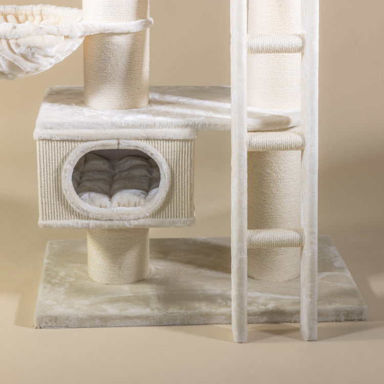 Krabpaal Siberian Cat Castle (Beige)