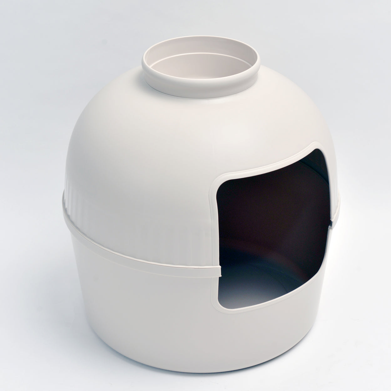 Kattenbak Flower XXL, verborgen kattentoilet (Cappuccino Cream) - 51Ø x 55cm