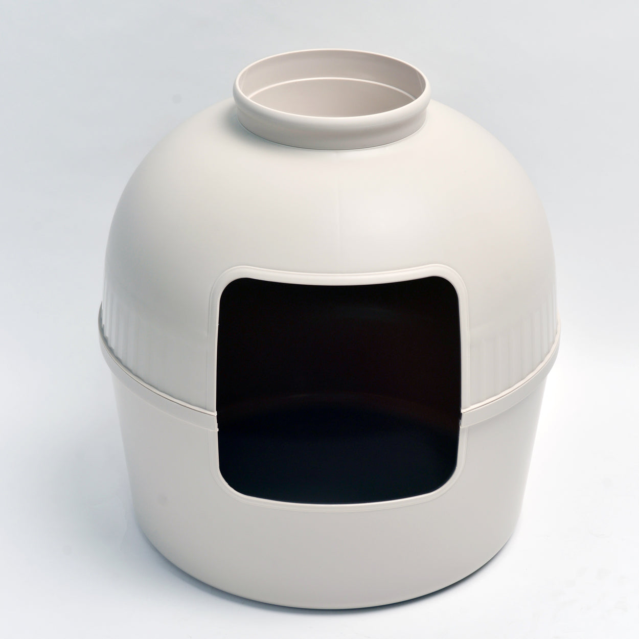 Kattenbak Flower XXL, verborgen kattentoilet (Cappuccino Cream) - 51Ø x 55cm