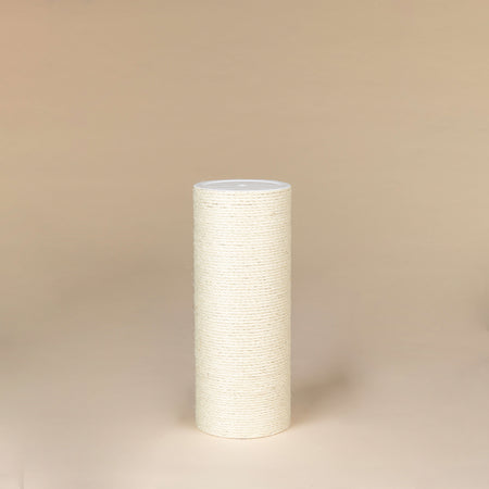 Sisalpaal 65cm x 20 cmØ - M10 - 5 schroefgaten (Crème)