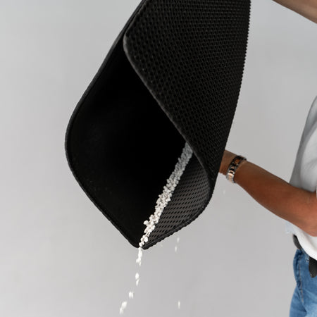 Kattenbakmat Dirty Paw 75x55cm (Zwart)