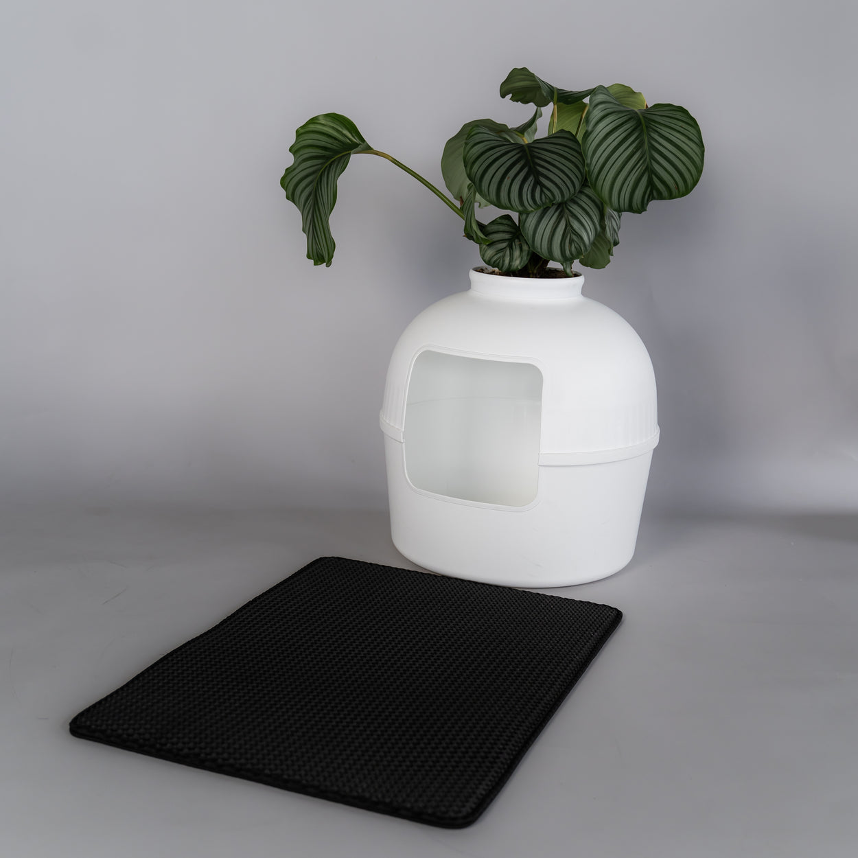 Kattenbakmat Dirty Paw 75x55cm (Zwart)