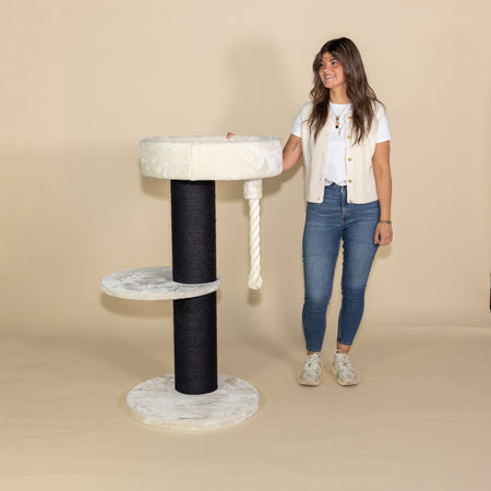 Krabpaal Maine Coon Lounge Sleeper Blackline (Crème)