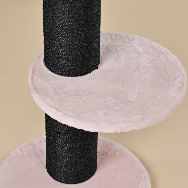 Krabpaal Maine Coon Lounge Sleeper Blackline (Pink Teddy)