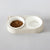 CoBowl | Dubbele Keramische Voederbak voor Kat & Hond (Cappuccino) 31 x 17 & Ø12cm - 300ml