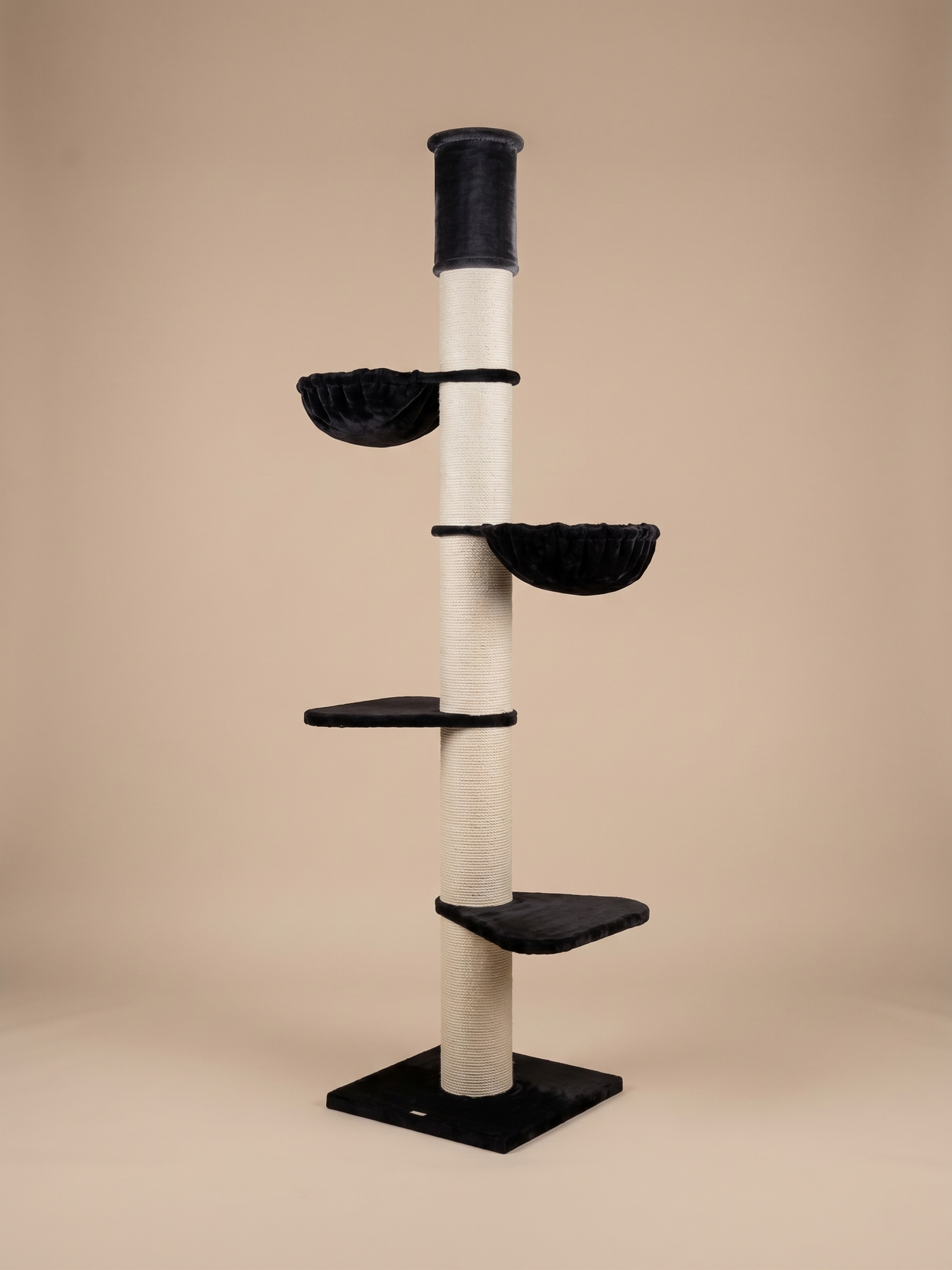 Škrabadlo Maine Coon Tower (Čierny Teddy) 235-255 cm