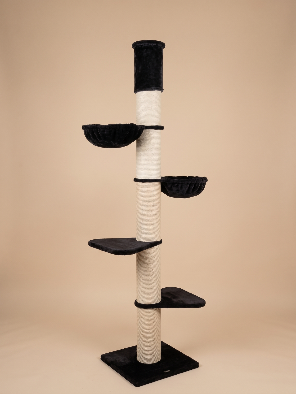 Škrabadlo Maine Coon Tower (Čierny Teddy) 235-255 cm