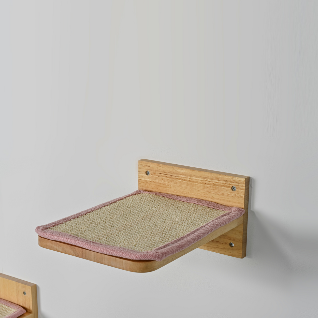 Wandmeubel Klimmuur Kat - Muur Plateaus - Set 3 (Roze)