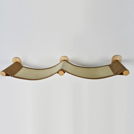 Wandmeubel Klimmuur Kat - Muur Brug (Cappuccino)