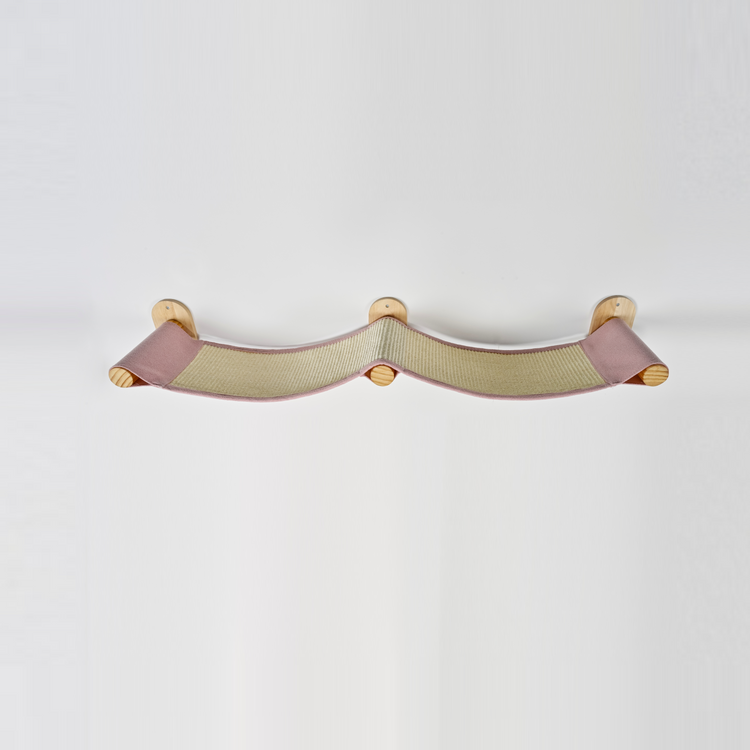 Wandmeubel Klimmuur Kat - Muur Brug (Roze)