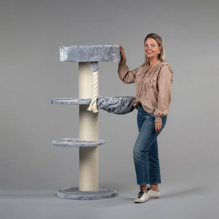 Krabpaal Maine Coon Sleeper Plus (Lichtgrijs)