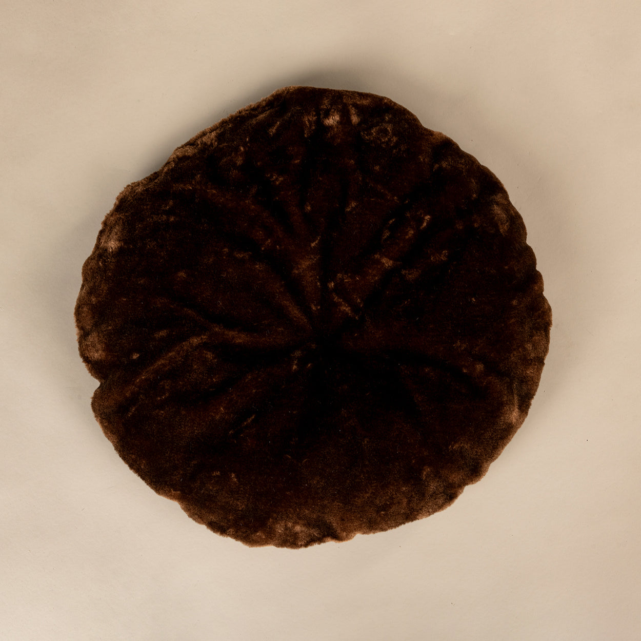 Bruinkleurig Kussen, voor 50 cm Ronde Zetel