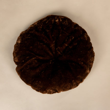 Bruinkleurig Kussen, voor 50 cm Ronde Zetel