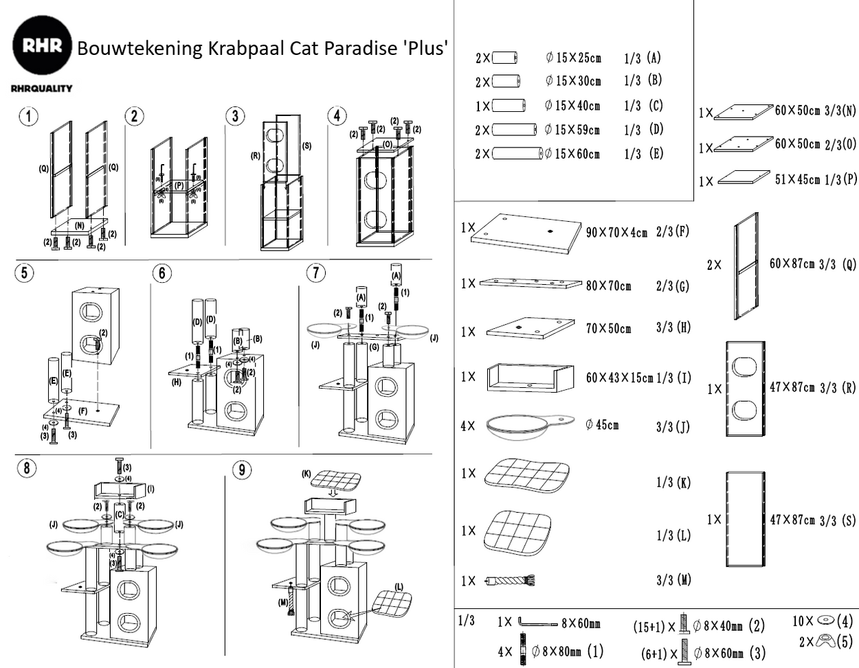 Krabpaal Cat Paradise Plus (Lichtgrijs)