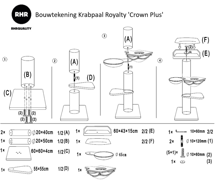 Drapak dla kota Royalty Crown Plus (Taupe)