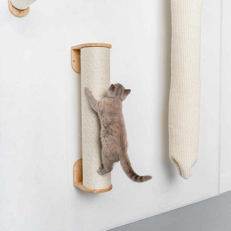 Wandmeubel Klimmuur Kat - Wand Sisalpaal XXL (Crème)